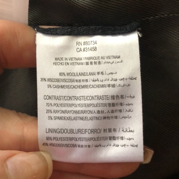 BCBG Maxazria Wool Cashmere Military Style Jacket - Picture 11 of 12